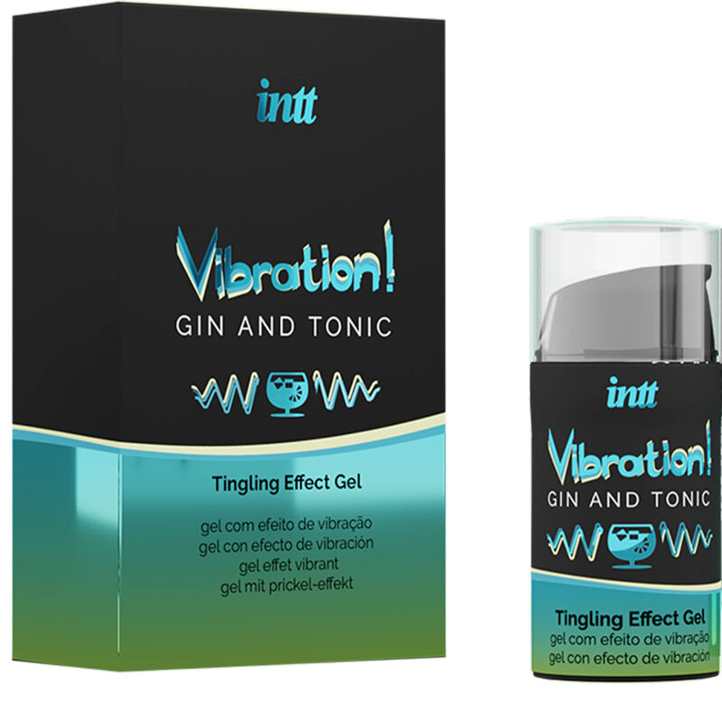 INTT - POWERFUL INTIMATELY Stimulating LIQUID VIBRATOR GEL GIN &amp; TONIC 15 ml