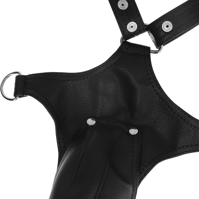 FETISH SUBMISSIVE ATTITUDE - V-SHAPED HARNESS MADE OF ECO-LEATHER FOR MEN