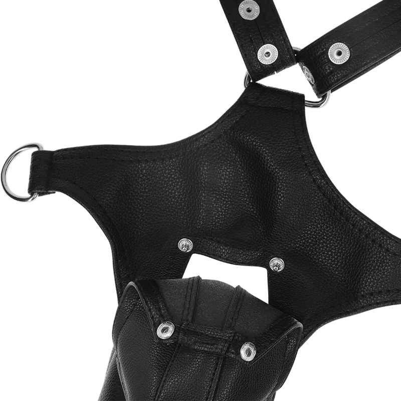 FETISH SUBMISSIVE ATTITUDE - ECO-LEATHER JOCKSTRAP HARNESS FOR MEN