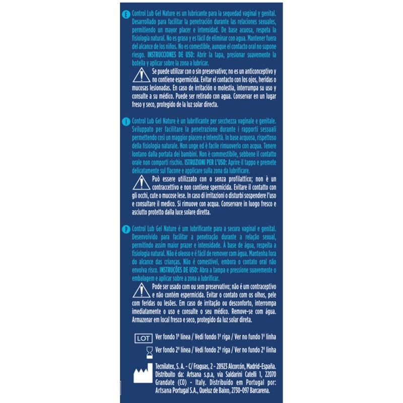 CONTROL - LUB NATURAL LUBRICANT 75 ML
