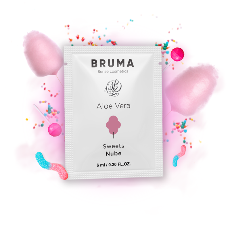 BRUMA - ALOE VERA LUBRICANT COTTON CANDY FLAVOR 6 ML