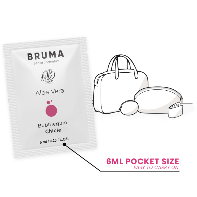 BRUMA - ALOE VERA LUBRICANT BUBBLEGUM FLAVOR 6 ML