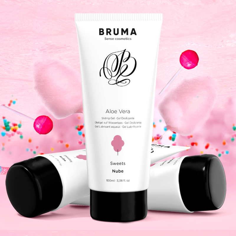 BRUMA - ALOE VERA LUBRICANT COTTON CANDY FLAVOR 100 ML