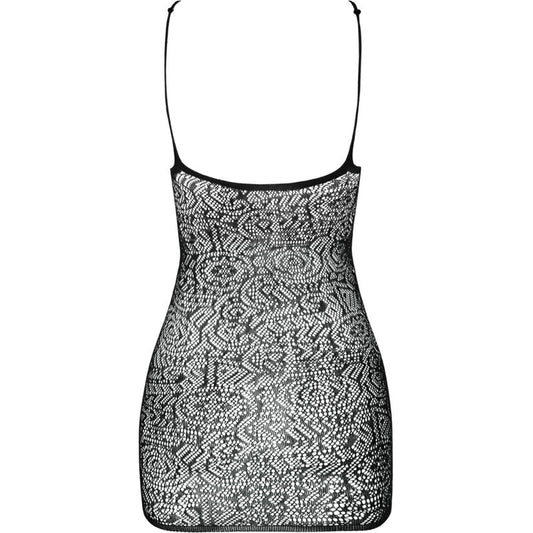 PASSION - BS096 BLACK BODYSTOCKINGS, ONE SIZE