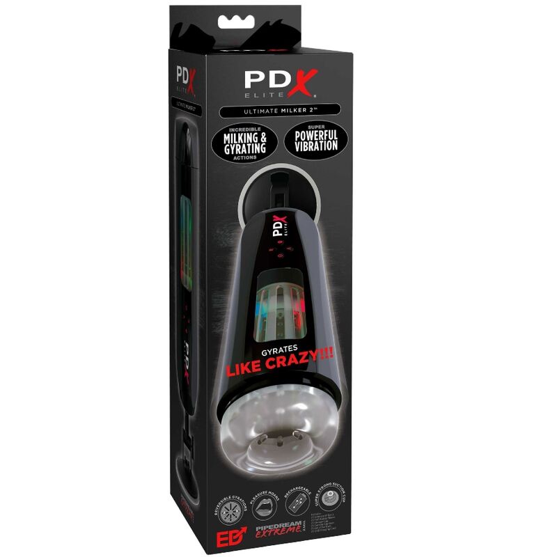 PDX ELITE - STROKER ULTIMATE MILKER 2 ROTATING &amp; VIBRATOR
