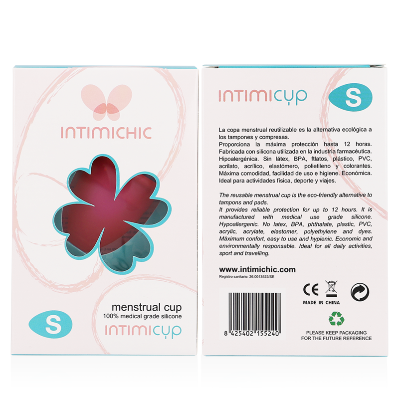 INTIMICHIC - MENSTRUAL CUP MEDICAL SILICONE - SIZE S