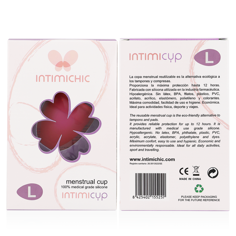 INTIMICHIC - MENSTRUAL CUP MEDICAL SILICONE - SIZE L
