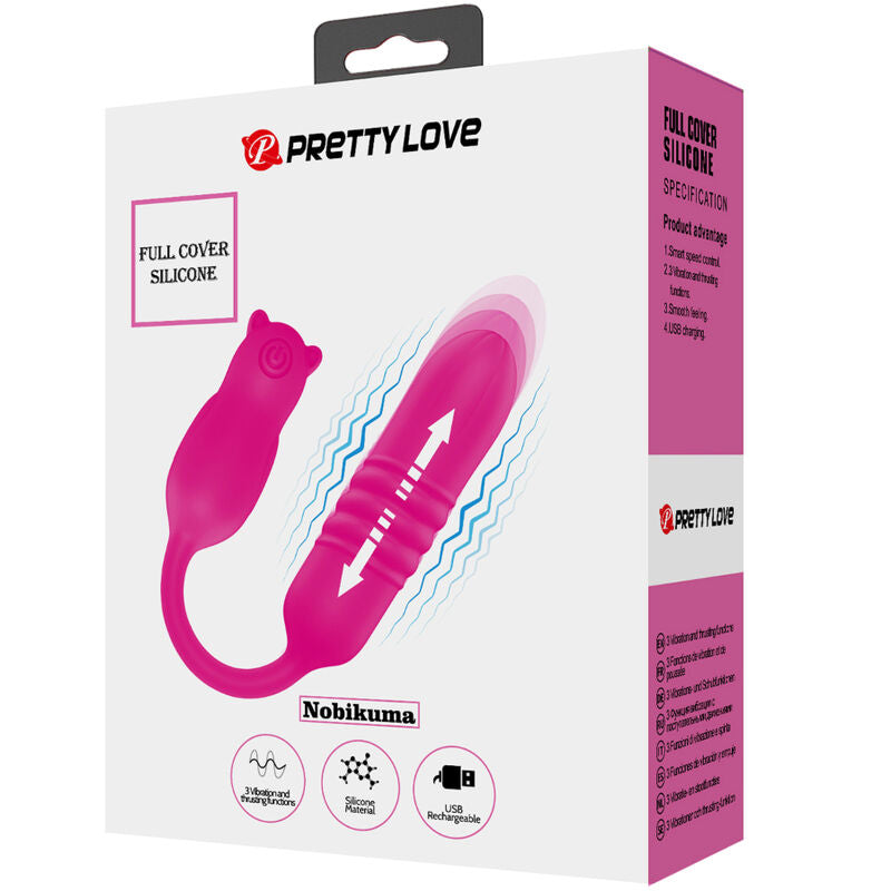 PRETTY LOVE - NOBIKUMA PINK SILICONE VIBRANT BULLET