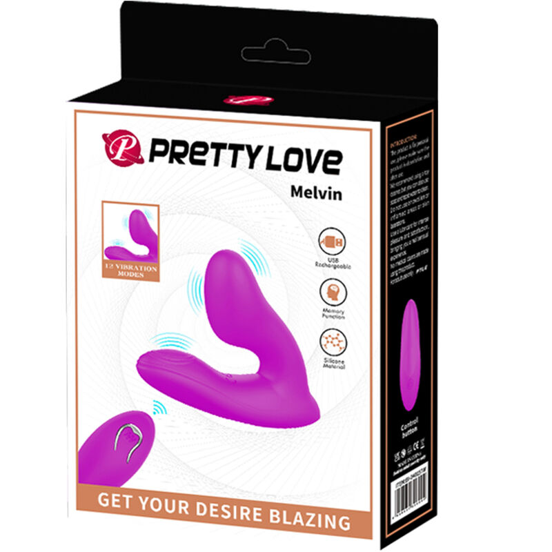 PRETTY LOVE - MELVIN Clitoris Massager with Remote Control