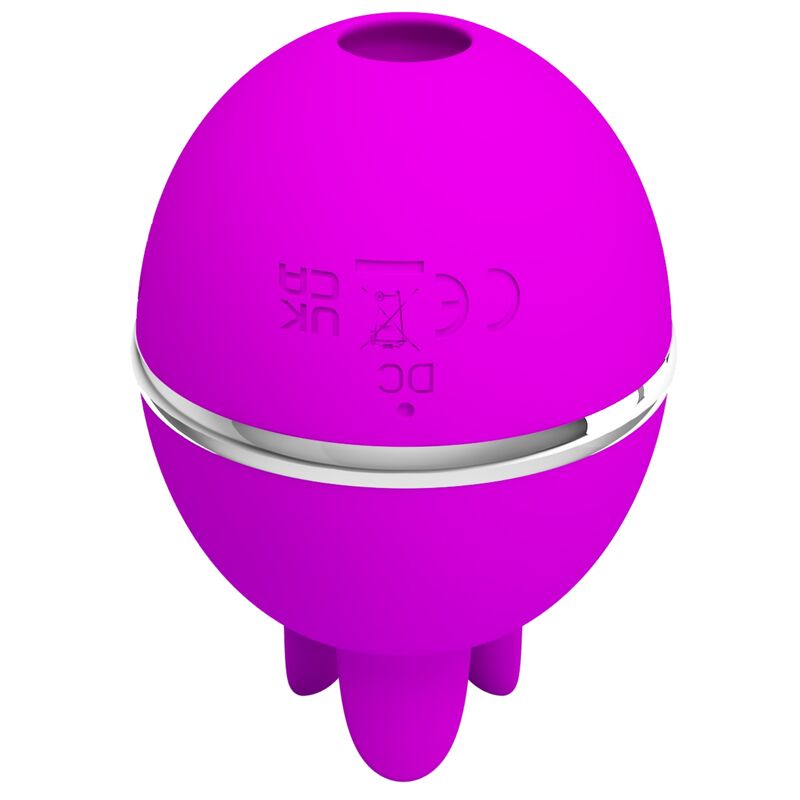PRETTY LOVE - GEMINI BALL PURPLE. ROUND SILICONE VIBRATOR