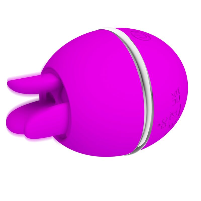 PRETTY LOVE - GEMINI BALL PURPLE. ROUND SILICONE VIBRATOR