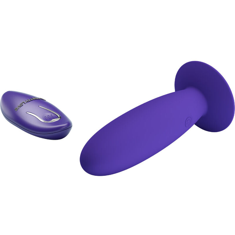 PRETTY LOVE - YOUTH PLUG ANAL VIBRATOR WITH REMOTE CONTROL VIOLET