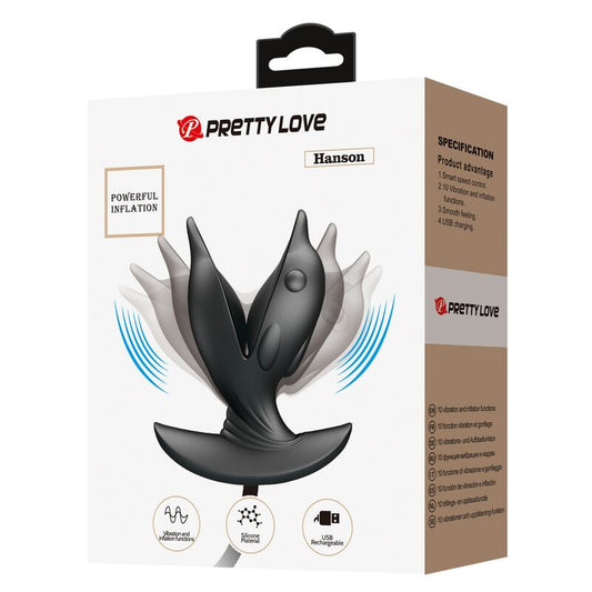 PRETTY LOVE - INFLATABLE &amp; RECHARGEABLE DOLPHIN ANAL PLUG