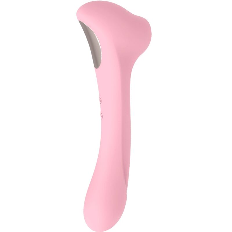 FEMINTIMATE - DAISY MASSAGER WITH SUCTION AND VIBRATOR PINK