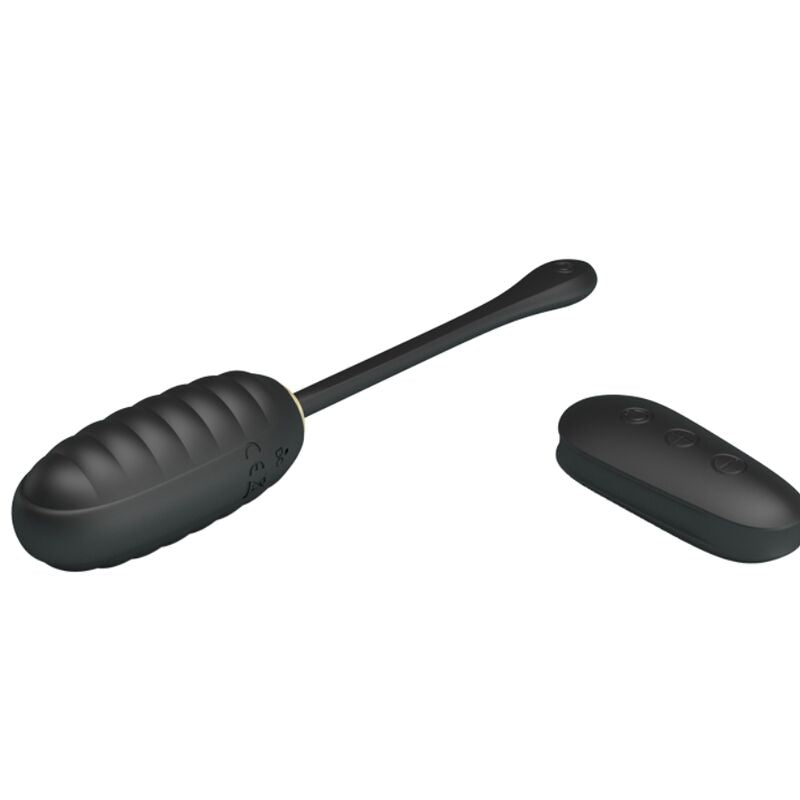 PRETTY LOVE - DOREEN LUXURY RECHARGEABLE VIBRANT EGG BLACK WITH REMOTE CONTROL