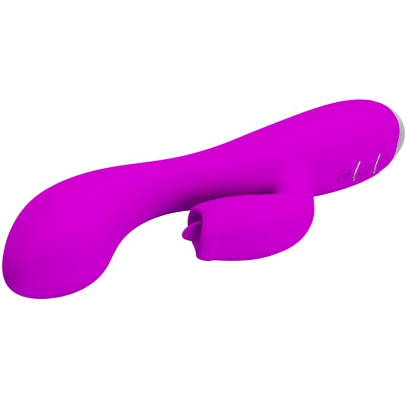 PRETTY LOVE - GLORIA RECHARGEABLE RABBIT VIBRATOR, WATERPROOF, PURPLE
