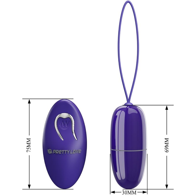 PRETTY LOVE - SELKIE YOUTH MINI VIBRANT EGG VIOLET REMOTE CONTROL