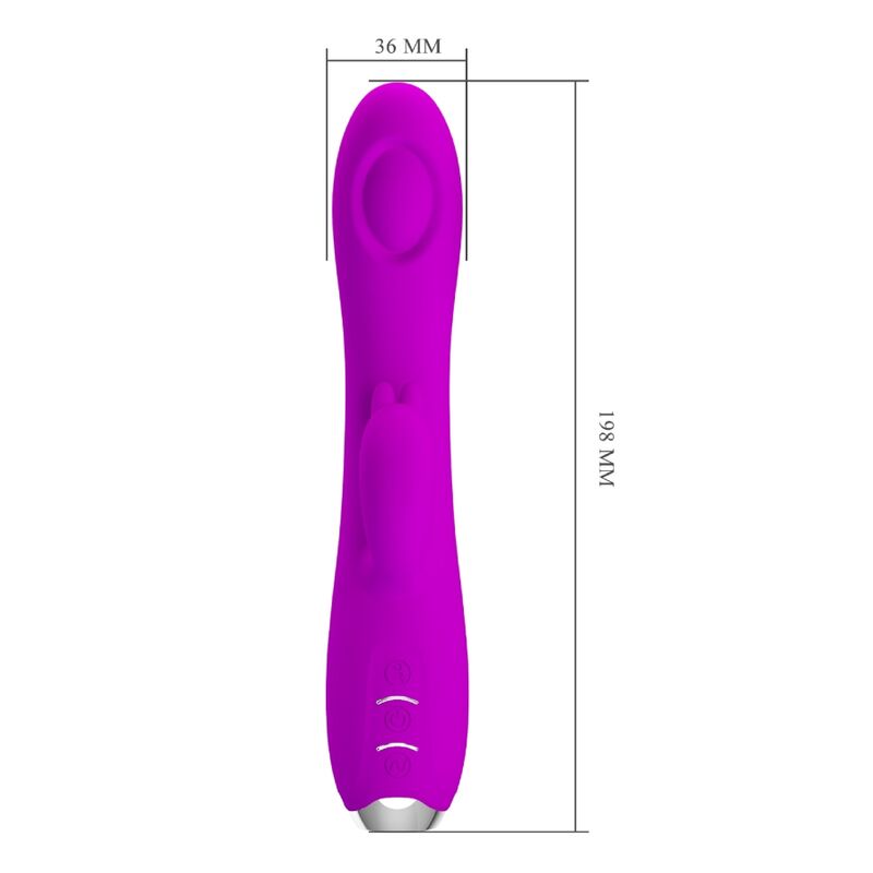PRETTY LOVE - REGINA RECHARGEABLE VIBRATOR SUCTION GEL PURPLE