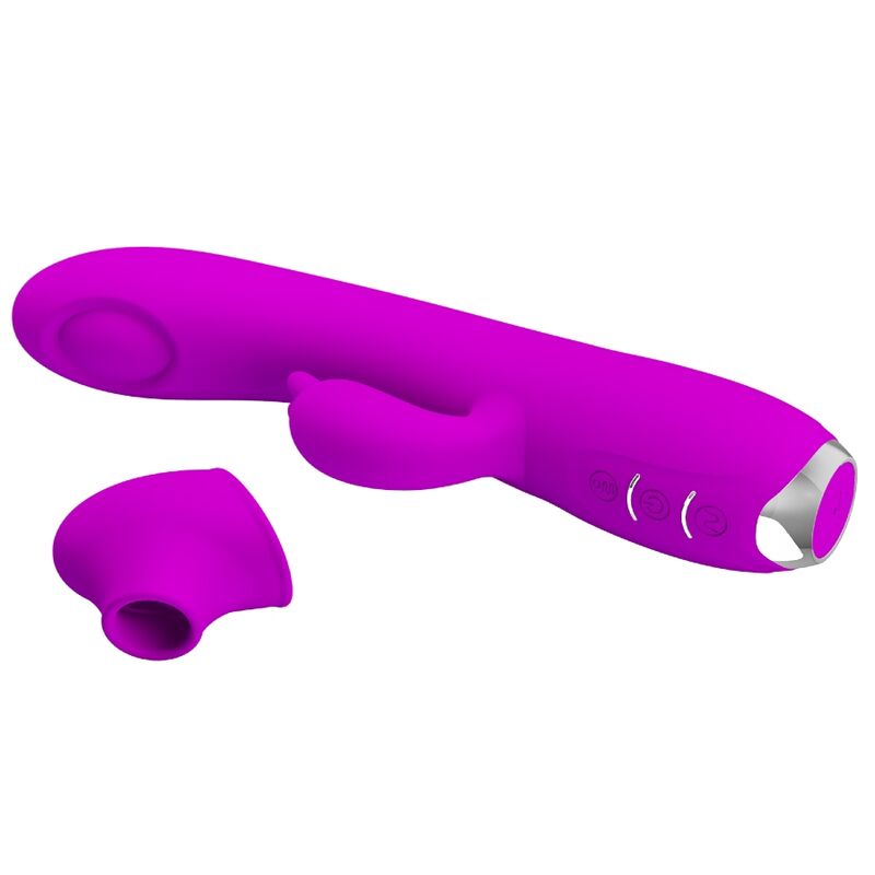 PRETTY LOVE - REGINA RECHARGEABLE VIBRATOR SUCTION GEL PURPLE