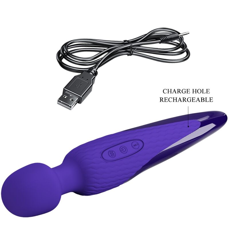 PRETTY LOVE - ANTONY YOUTH WAND VIBRATOR VIOLET WARM EFFECT