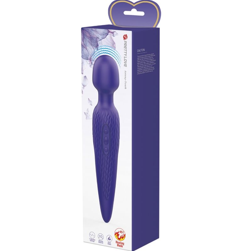 PRETTY LOVE - ANTONY YOUTH WAND VIBRATOR VIOLET WARM EFFECT