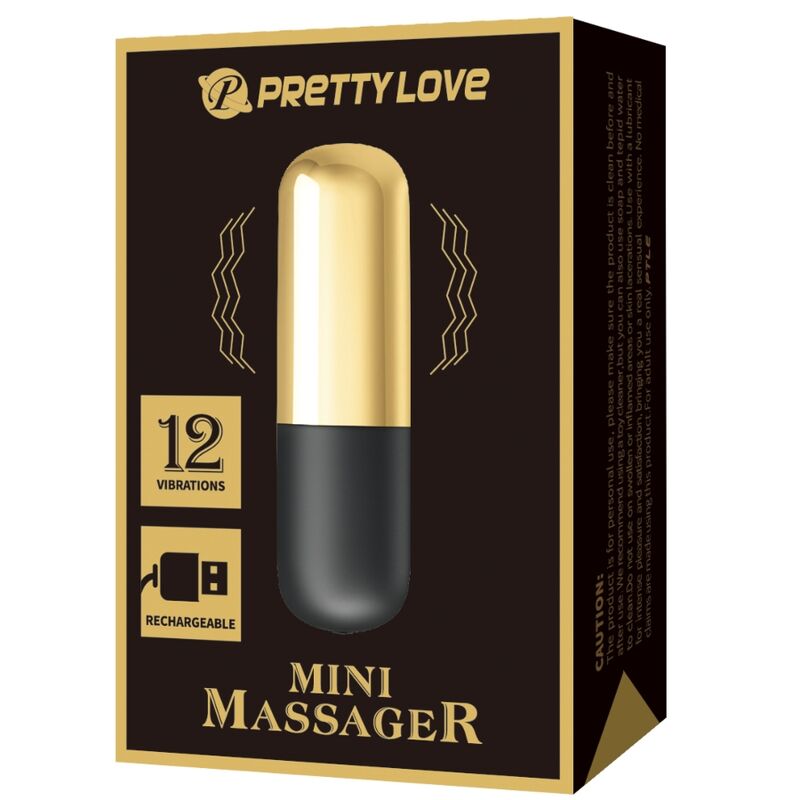 PRETTY LOVE - GOLDEN RECHARGEABLE BALL VIBRATOR