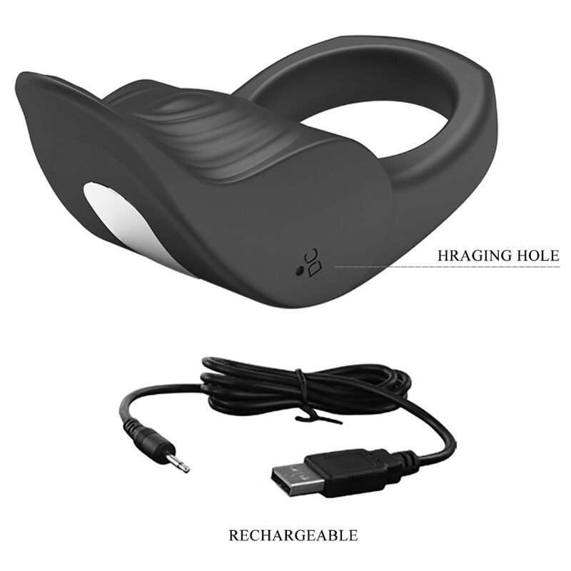 PRETTY LOVE - SUSANNA VIBRANT PENIS RING BLACK