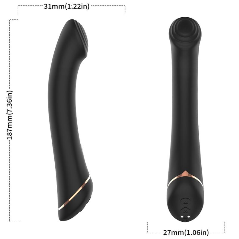 ARMONY - VIBRATOR FOLDING HEAD SILICONE BLACK