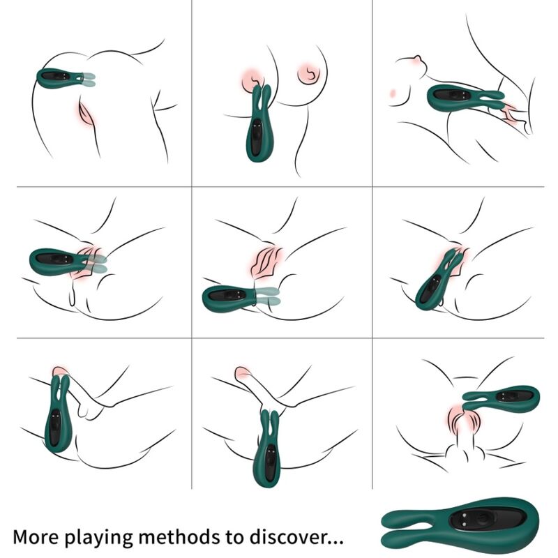 ARMONY - STIMULATOR &amp; VIBRATOR RABBIT GREEN