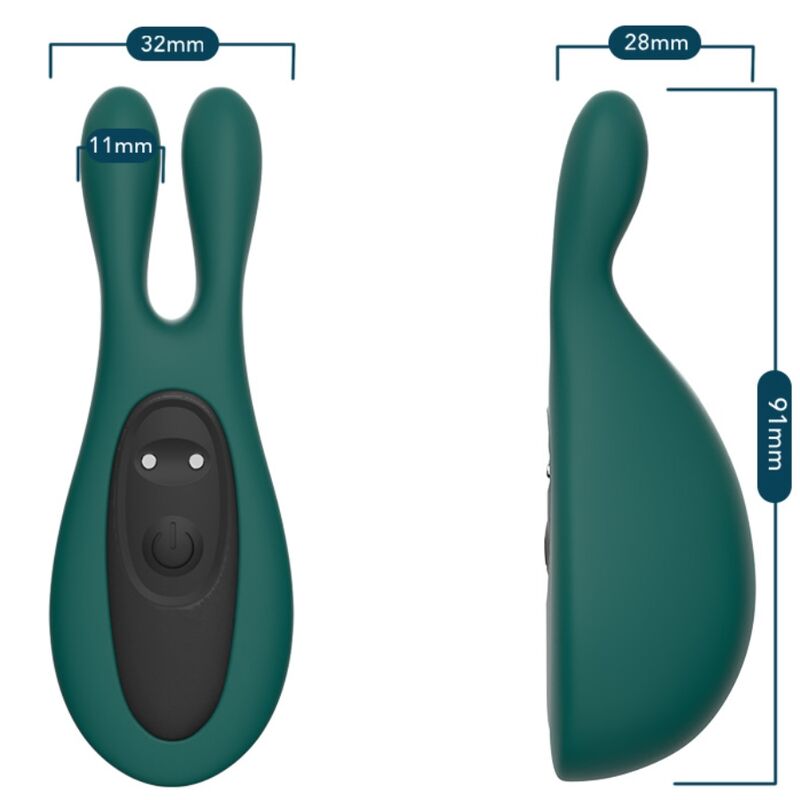 ARMONY - STIMULATOR &amp; VIBRATOR RABBIT GREEN