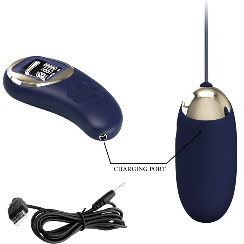 PRETTY LOVE - MINA VIBRANT EGG WITH REMOTE CONTROL BLUE