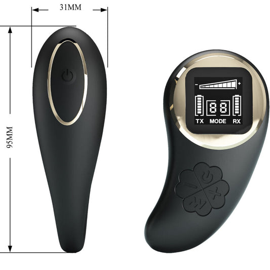 PRETTY LOVE - NATHAN DOUBLE PLEASURE VIBRATOR WITH REMOTE CONTROL