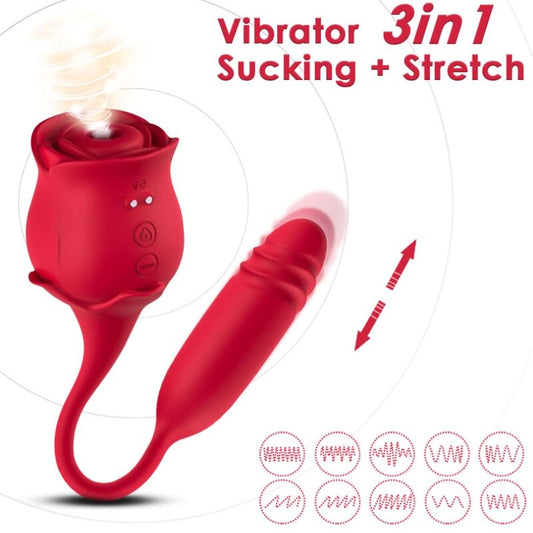 ARMONY - ROSEKNIGTH CLITORIS SUCKER &amp; VIBRATOR RED