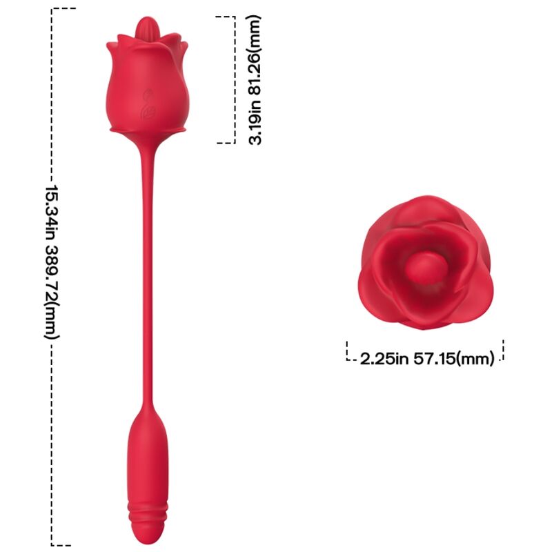 ARMONY - 3-IN-1 PINK, STIMULATOR, SUCTION AND UP&amp;DOWN FUNCTION WITH RED TAIL
