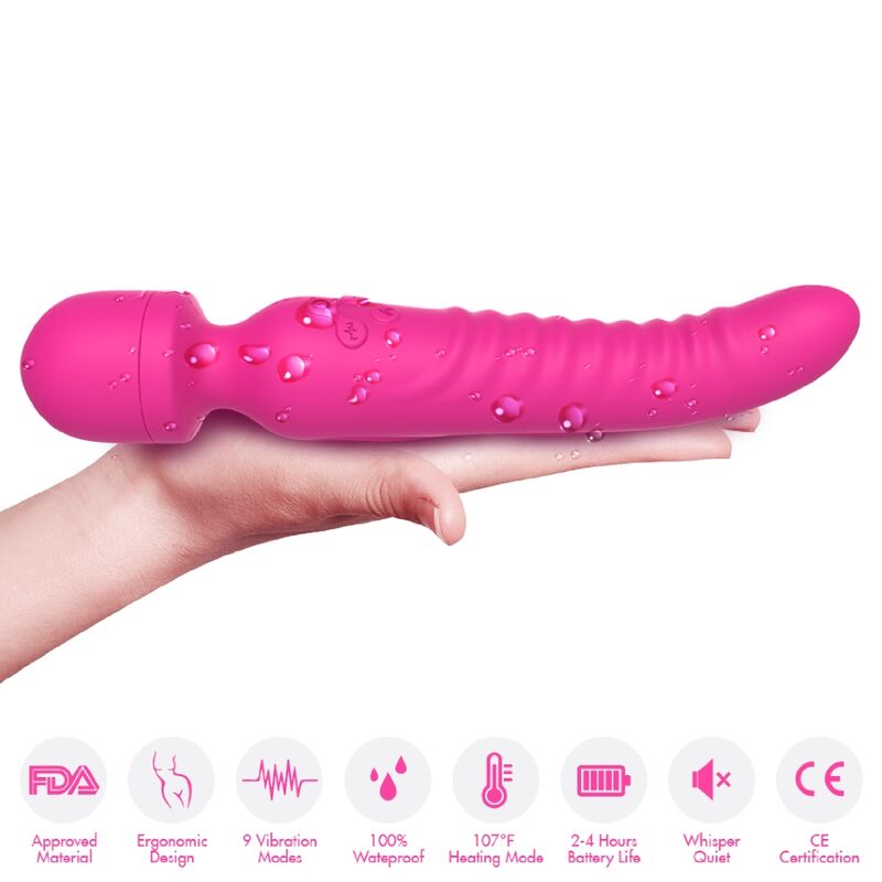 ARMONY - MISSION MASSAGER &amp; VIBRATOR HEAT EFFECT FUCHSIA