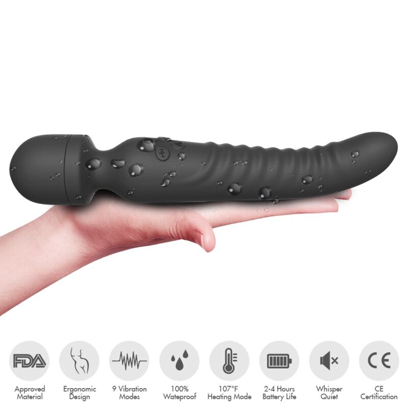 ARMONY - MISSION MASSAGER &amp; VIBRATOR HEAT EFFECT BLACK