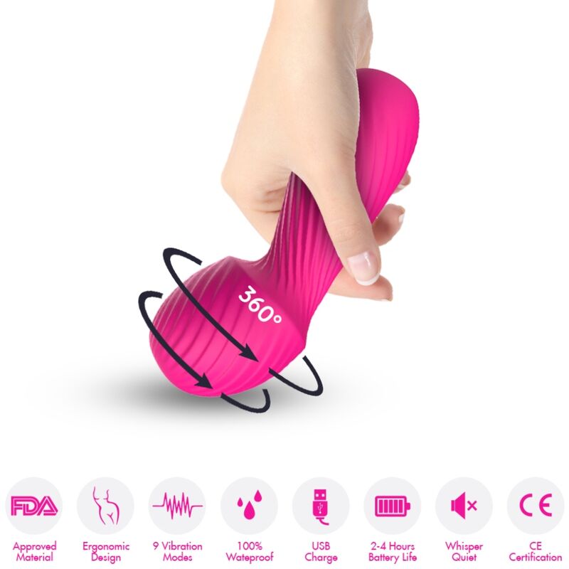 ARMONY - DAZZLE MASSAGER &amp; VIBRATOR SMALL FUCHSIA