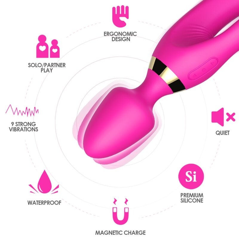 ARMONY - MASSAGER &amp; VIBRATOR RABBIT FUCHSIA