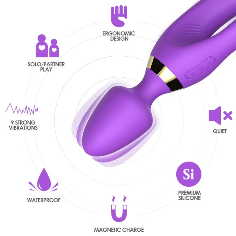 ARMONY - MASSAGER &amp; VIBRATOR RABBIT PURPLE