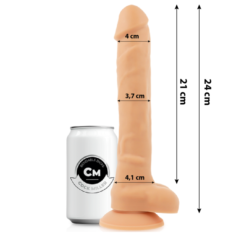 COCK MILLER - SILICONE-TIGHT ARTICULATED COCKSIL 24 CM