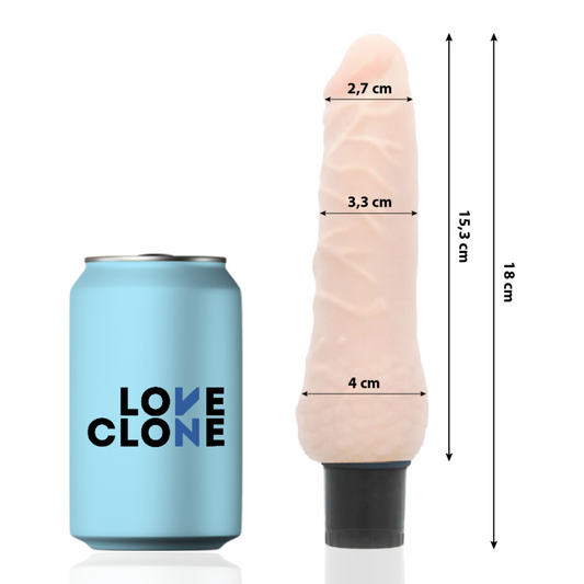 LOVECLONE - SVEN SELF-LUBRICATING VIBRATOR 18.5 CM -O- 3.3 CM