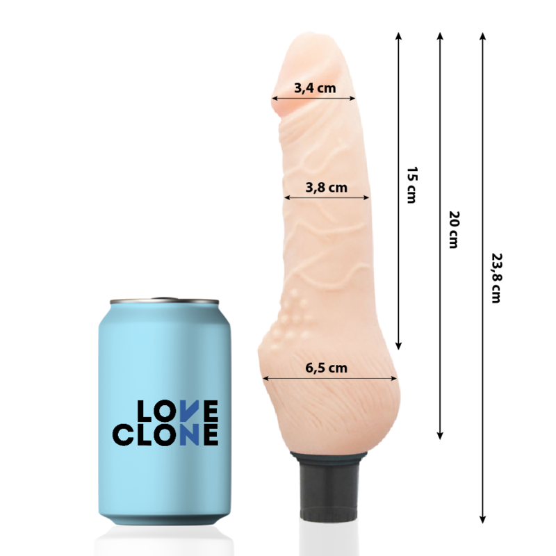 LOVECLONE - DAVEN SELF-LUBRICATION REALISTIC 23.8 CM -O- 3.8 CM
