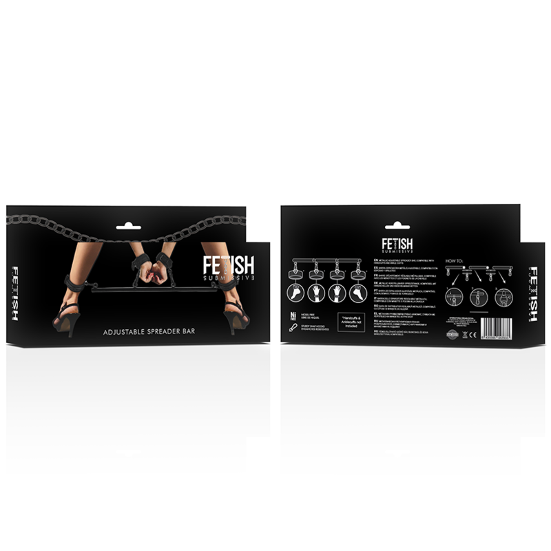 FETISH SUBMISSIVE BONDAGE - ADJUSTABLE DIVIDERS BAR 4 PIECES