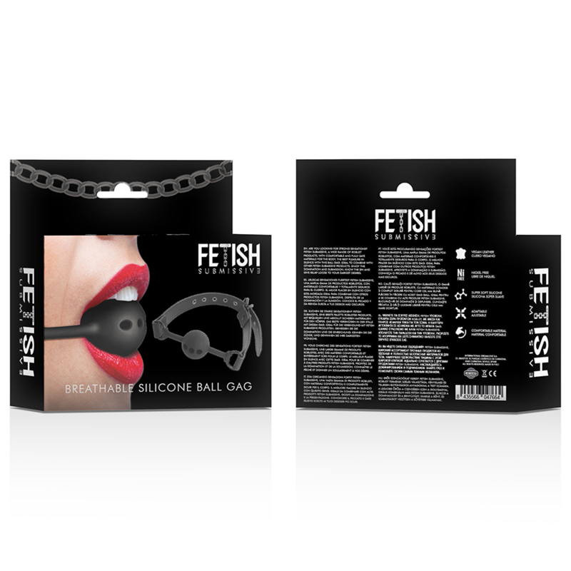 FETISH SUBMISSIVE BONDAGE - BREATHABLE SILICONE BALL BUTTON