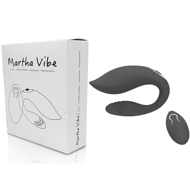 ARMONY - MARTHA VIBRATOR FOR COUPLES WITH REMOTE CONTROL BLACK