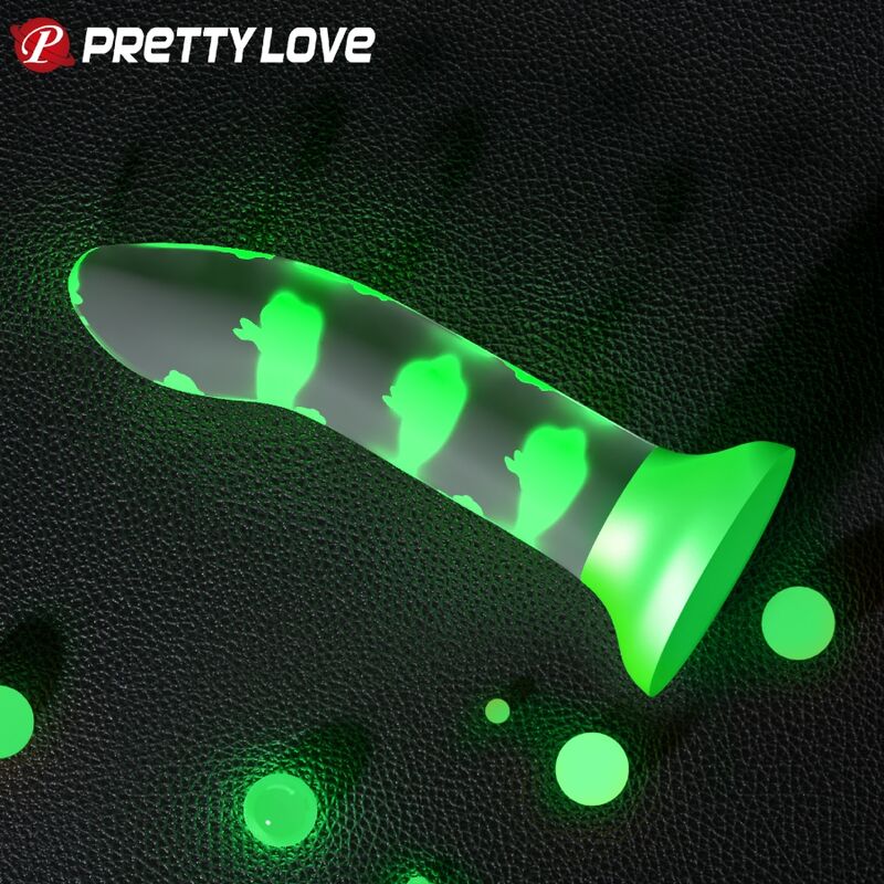PRETTY LOVE - MAGIC NIGHT DILDO WITHOUT VIBRATION GLOWING GREEN