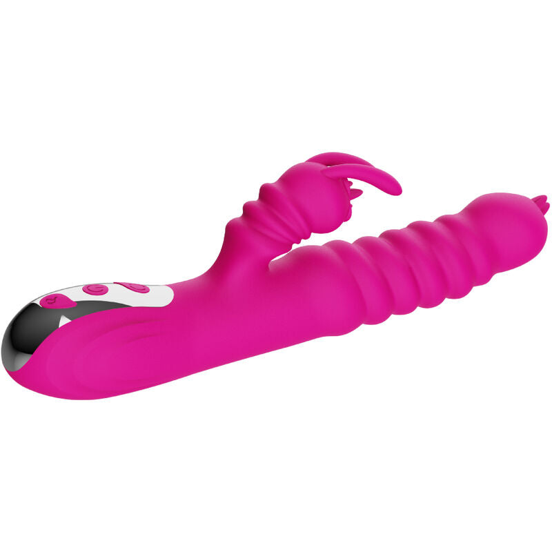ARMONY - RABBIT DOUBLE TONGUE MULTIFUNCTION VIBRATOR FUCHSIA WARM EFFECT