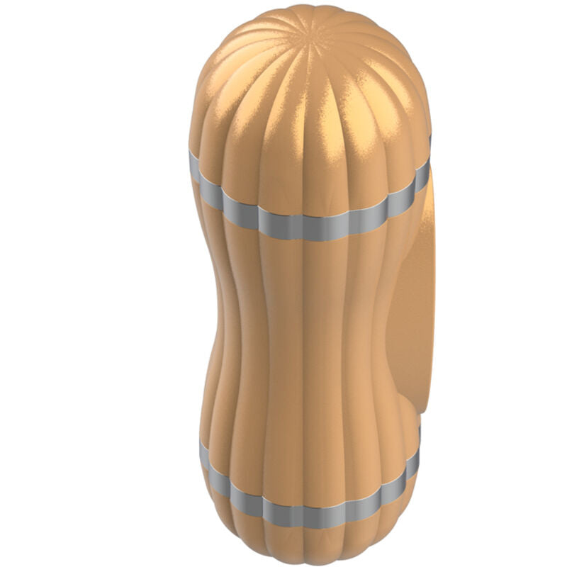 ARMONY - BEVIS DOUBLE MASTURBATOR FOR VAGINA &amp; MOUTH WITHOUT VIBRATION GOLD