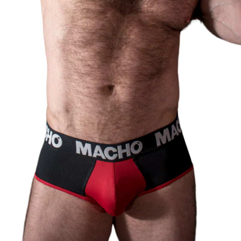 MACHO - MS26N BRIEFS BLACK/RED L