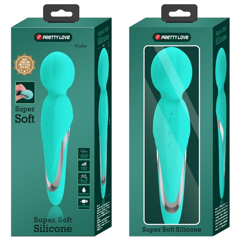 PRETTY LOVE - WALTER VIBRATOR ROD AQUA GREEN